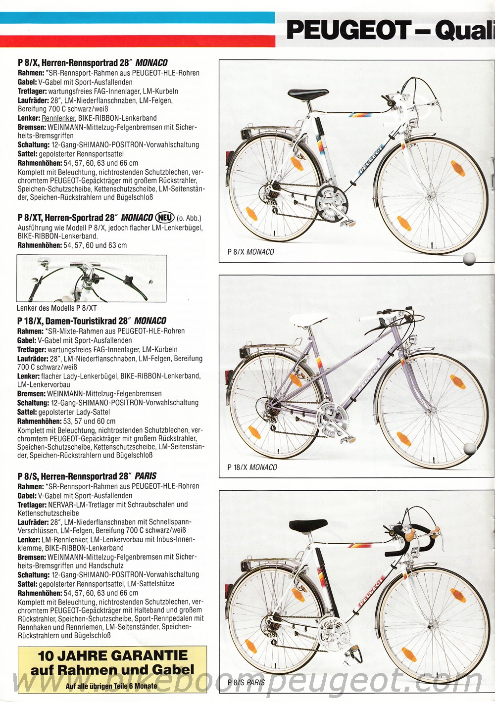 Peugeot 1988 Germany Brochures